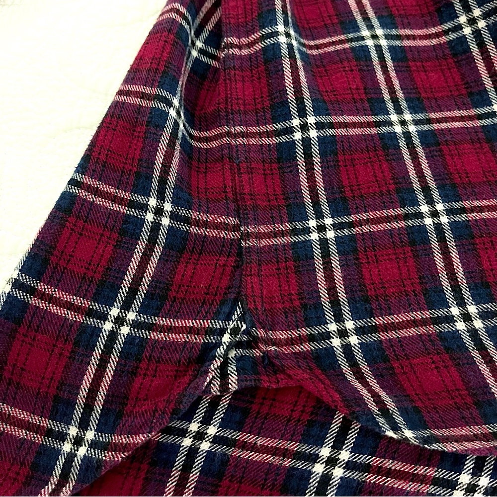 Vtg Woolrich Women’s Red Black Plaid Cotton Flannel Button Up Shirt Sz S Casual - Picture 5 of 7